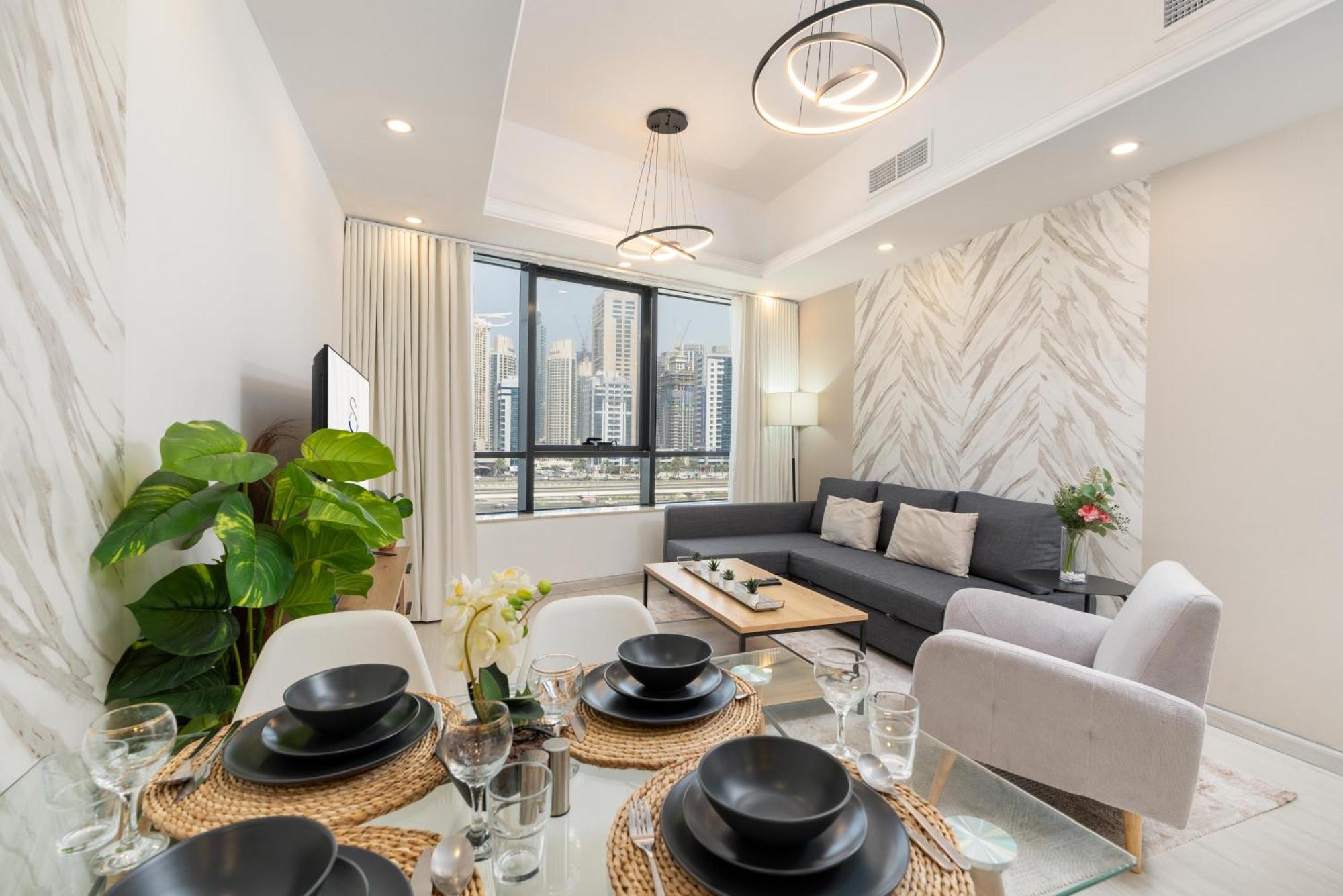 Modern 1Br Apartment In Jlt Next To Metro With City Views دبي المظهر الخارجي الصورة